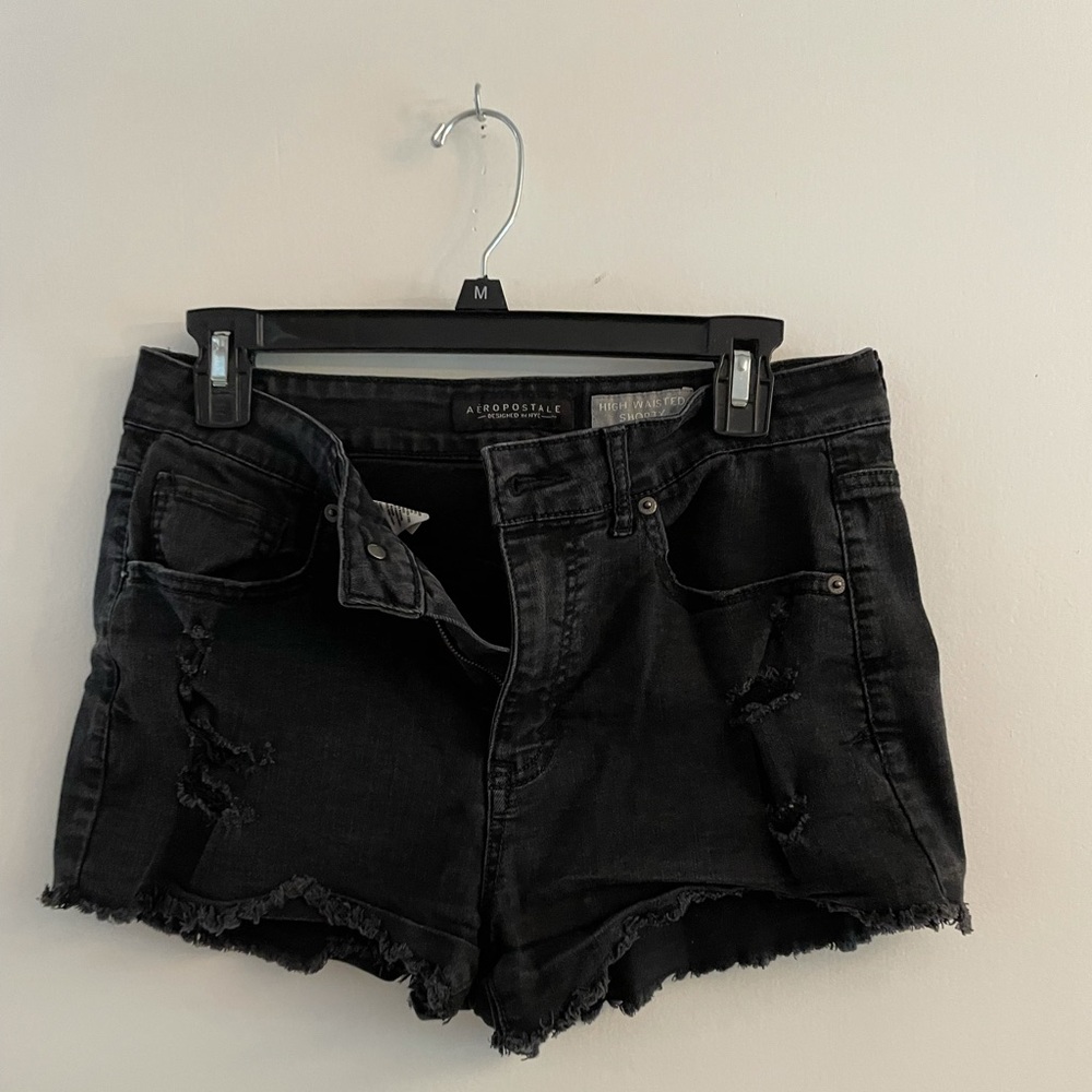 Black high waisted shorts